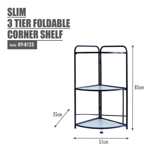 HOUZE - SLIM - Foldable Corner Shelf