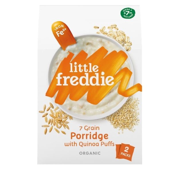 Organic 7 Grain Porridge with Quinoa Puffs (Fe2) 12 x 2 x 80g  -NEW SKU