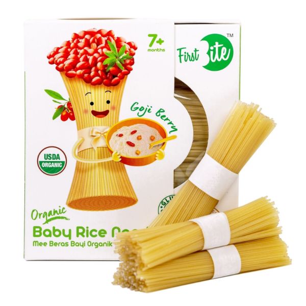 Organic Baby Rice Noodle 180g. - Goji Berry (NEW)