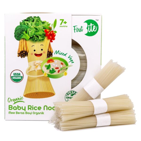 Organic Baby Rice Noodle 180g. - Mixed Vege (NEW)