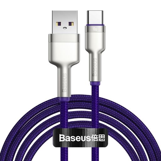 Baseus Cafule Series 40W Metal Data Cable 1m USB to Type-C (Purple)