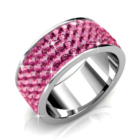 Roller Ring (Dark Pink) - US Size 6