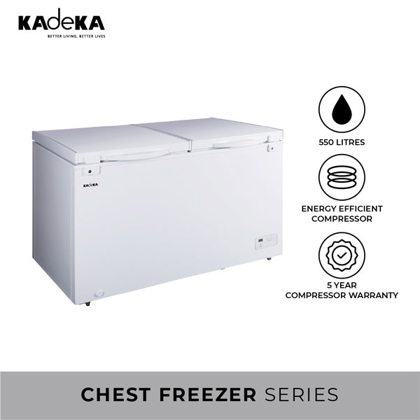 KADEKA X-Series KCF-550X Two Door Chest Freezer (550 litres)