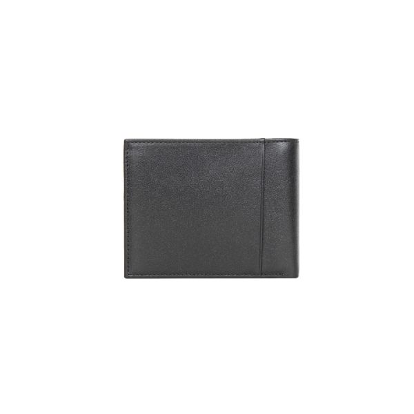 Goldlion Men Genuine Leather RFID Protection Wallet (13 Cards Slot, Window Compartment, Center Flap)