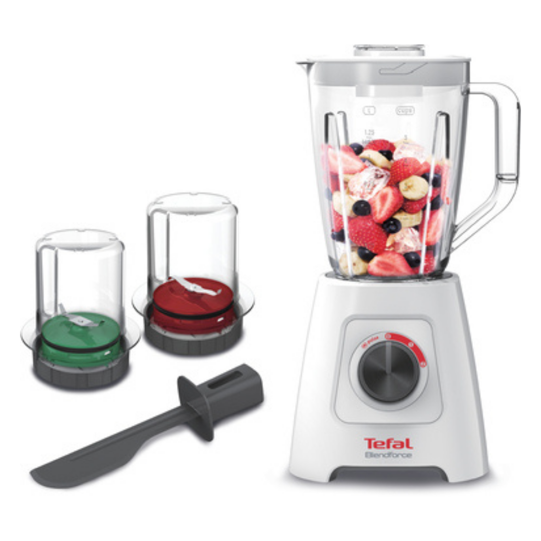 TEFAL Blender Blendforce w/Grinder, Chopper & Spatula BL4291