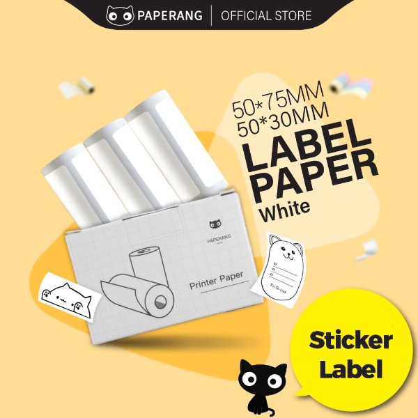 Paperang Official Paper - Label Paper 30mm and 75mm (± 1mm) for P2 Printer