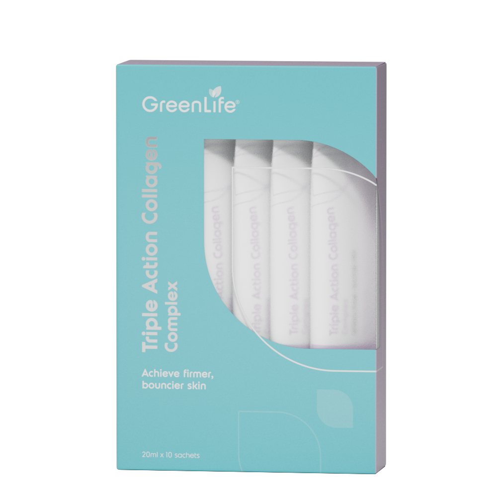 GreenLife Triple Action Collagen Complex (10 sachets) Achieve firmer, bouncier skin