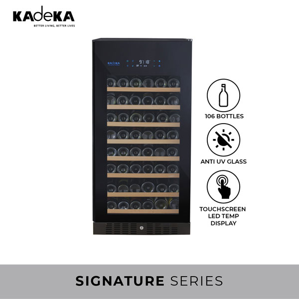 KADEKA KS106TLTR Signature Series 106 Bottle Wine Chiller