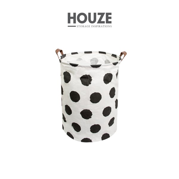 HOUZE - Laundry Bag (Large) - Black Dots