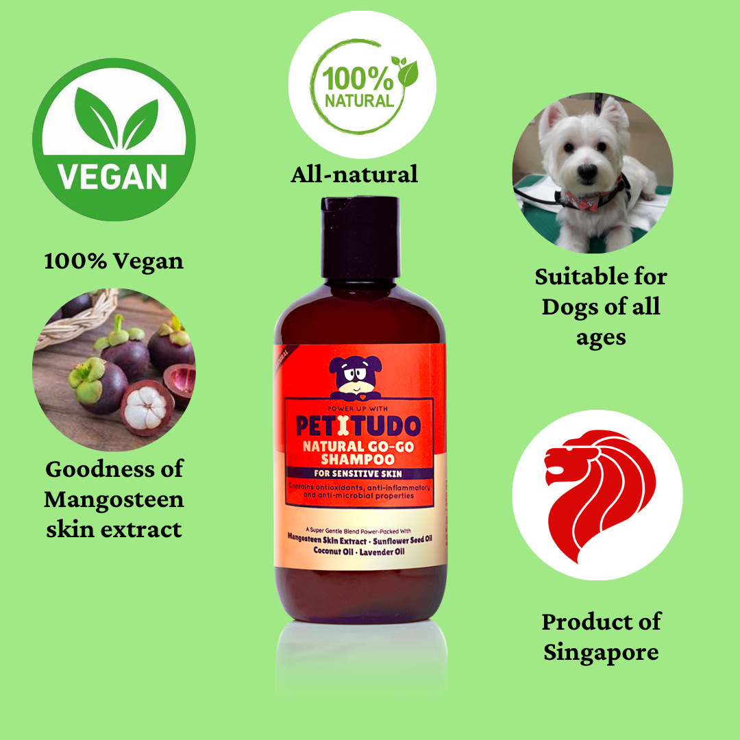 PETITUDO NATURAL GO-GO Dog Shampoo for (Sensitive skin)