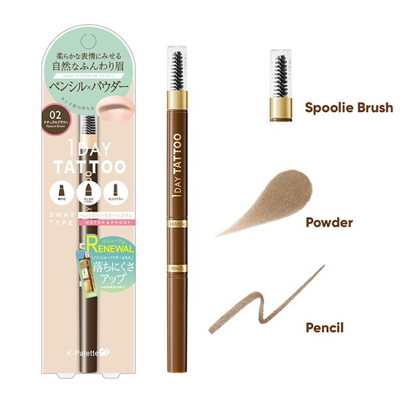 K-Palette 3 Way Eyebrow Pencil