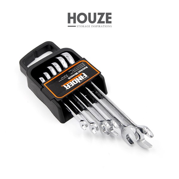 HOUZE - FINDER - 6pcs Ratchet Combination Mirror Finish Wrench Set