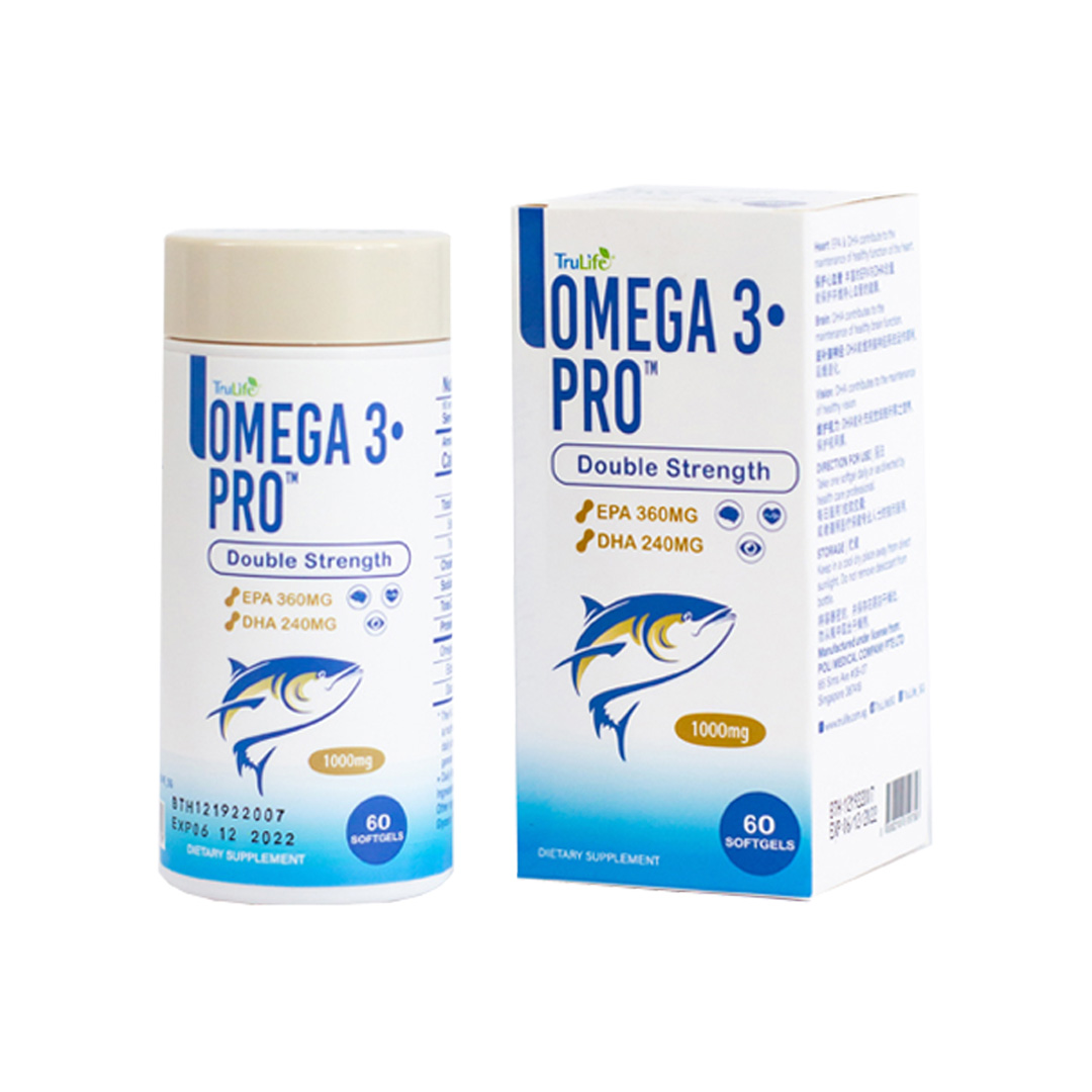 TruLife Omega 3·Pro (Double Strength) Fish Oil 60’S