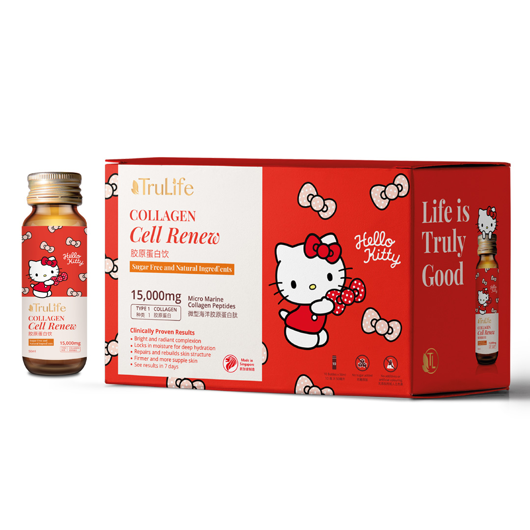 [Trulife ❤ Hello Kitty] Collagen Cell Renew Sugar Free 10’S X 50ml