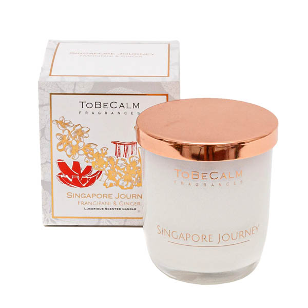 To Be Calm Singapore Journey - Frangipani & Ginger - Medium Soy Candle